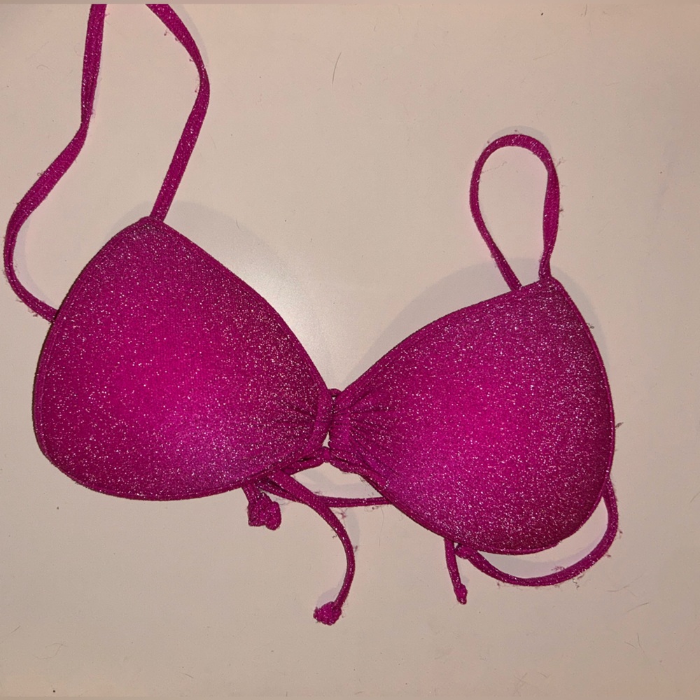 Sparkling Pink Bikini Top Small size La Vie En Rose